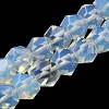 Opalite Star Cut Round Beads Strands G-M418-C19-01-1