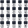 20Pcs 10 Styles Silicone Pendants SIL-SC0002-94-1