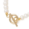 Natural Cultured Freshwater Pearl Beaded Bracelets for Women BJEW-JB13319-01-4
