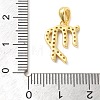 925 Sterling Silver Micro Pave Clear Cubic Zirconia Pendants STER-Z012-06G-08-3