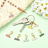8Pcs Alloy Enamel Pendant Decorations HJEW-YW00354-4