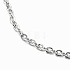 304 Stianless Steel Cable Chain Bracelet Making STAS-CJ0001-134P-2