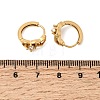 Valentine's Day 304 Stainless Steel Rhinestone Hoop Earrings EJEW-P344-03G-5
