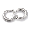 Non-Tarnish Moon Stainless Steel Hoop Earrings EJEW-H013-10P-2