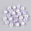 Transparent Spray Painted Glass Beads LS-EGLA-N018-4mm-02-2