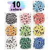 250Pcs 10 Colors Resin Beads RESI-YW0001-05-7