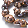 Natural Baroque Pearl Keshi Pearl Beads Strands PEAR-S021-166B-3