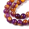 Dyed Natural White Jade Beads Strands G-T138-10mm-210-22-3