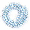 Baking Paint Pearlized Glass Pearl Bead Strands HY-N002-5mm-A05-3