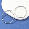 Tarnish Resistant 304 Stainless Steel Big Hoop Earrings X-EJEW-F105-06P-1