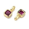 Brass Micro Pave Cubic Zirconia Charms KK-G555-21G-B-3