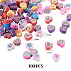 100Pcs Handmade Polymer Clay Beads sgCLAY-SZ0001-09-7