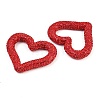 Handmade Polymer Clay Rhinestone Linking Rings CLAY-H009-04E-2