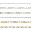  6m 6 Style Brass Rhinestone Strass Chains CHC-TA0001-04-9