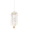 Quartz Crystal & Alloy Suncatchers HJEW-Z009-02A-1