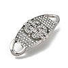304 Stainless Steel Crystal Rhinestone Connector Charms STAS-M119-06C-AS-2