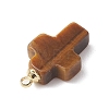 Natural & Synthetic Mixed Gemstone Pendants PALLOY-JF04872-5