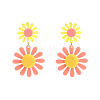 Bohemian Acrylic Dangle Stud Earrings WG25006-03-1