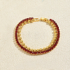 Elegant Brass Micro Pave Cubic Zirconia Tennis Bracelets DE3220-4-1