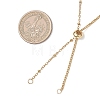 304 Stainless Steel Satellite Chain Curb Chain Slider Necklace Making AJEW-JB01527-2