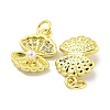 Rack Plating Brass Micro Pave Clear Cubic Zirconia Pendants KK-B091-11-2