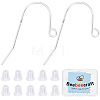 10 Pairs 925 Sterling Silver Earring Hooks STER-BBC0006-80-1
