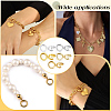 50Pcs 5 Colors Brass Open Jump Rings KK-BBC0027-91-7