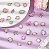 10Pcs UV Plating Alloy with Mixed Color Glass Rhinestone Pendants FIND-YW0009-03A-5