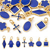 21Pcs 7 Styles Brass Enamel Charms KK-TA0003-19C-1