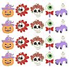 30Pcs 5 Styles Halloween Theme Alloy Enamel Pendants ENAM-CJ0005-10-1