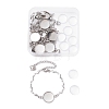 9Pcs 9 Style 304 Stainless Steel Bracelet Making STAS-UN0027-11-1
