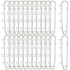 30Pcs Iron Brooch Findings IFIN-SC0002-10B-P-7