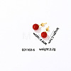 Handmade Fashion Natural Carnelian Stainless Steel Bead Earrings Accessories for Autumn/Winter VH6205-5-1