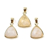 Natural Yellow Quartz Pendants G-O176L-12G-1