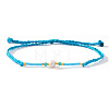 Bohemian Style Imitation Pearl & Glass Seed Bead Braided Bracelets XS0693-5-1