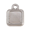 304 Stainless Steel Pendant Cabochon Settings STAS-D264-08A-P-1