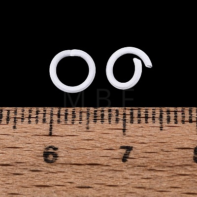 Spray Painted Iron Open Jump Rings IFIN-T017-04C-20-1