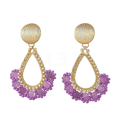 201 Stainless Steel Stud Earrings EJEW-MZ00809-01-1