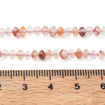 Natural Hematoid Quartz/Ferruginous Quartz Beads Strands G-Z161-C01-4x3mm-1