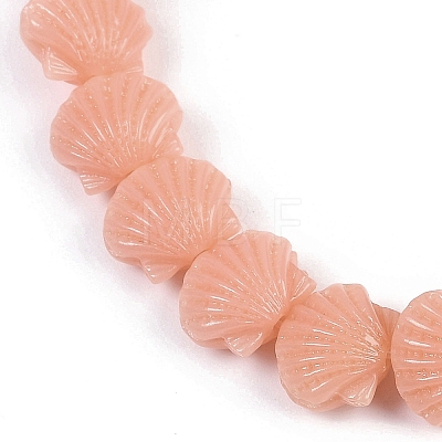 Synthetic Coral Dyed Carved Beads Strands CORA-K009-05A-04-1