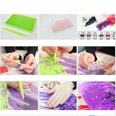 Flower DIY Diamond Painting Kits PW-WGB1758-01-1