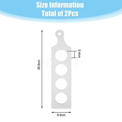 Transparent Acrylic Templates DIY-WH0488-55-1