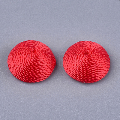Polyester Thread Fabric Cabochons WOVE-T008-02A-01-1