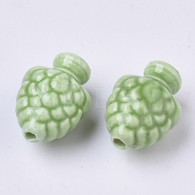 Handmade Porcelain Beads PORC-T005-006B-1