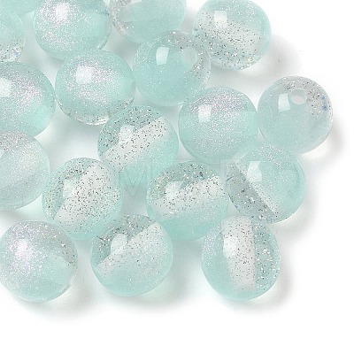 Two Tone Resin Beads RESI-Q025-02B-F-1