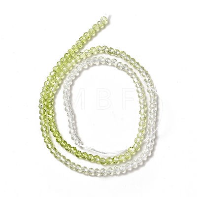 Transparent Gradient Color Glass Beads Strands X1-GLAA-H021-01B-25-1