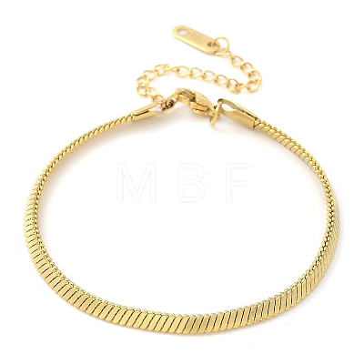 304 Stainless Steel Snake Chain Bracelets for Women LS-BJEW-U019-04G-02-1
