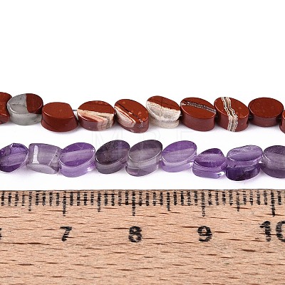 Natural & Synthetic Mixed Gemstone Beads Strands G-T143-33M-1