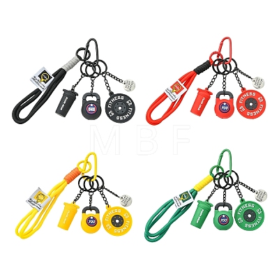 8Pcs 8 Styles Alloy Pendant Decorations HJEW-YW00556-01-1