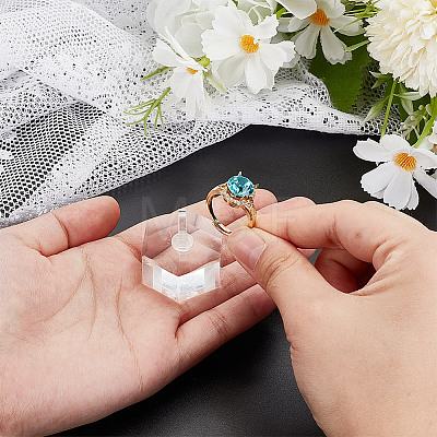Acrylic Finger Ring Display Holders RDIS-WH0020-02A-01-1